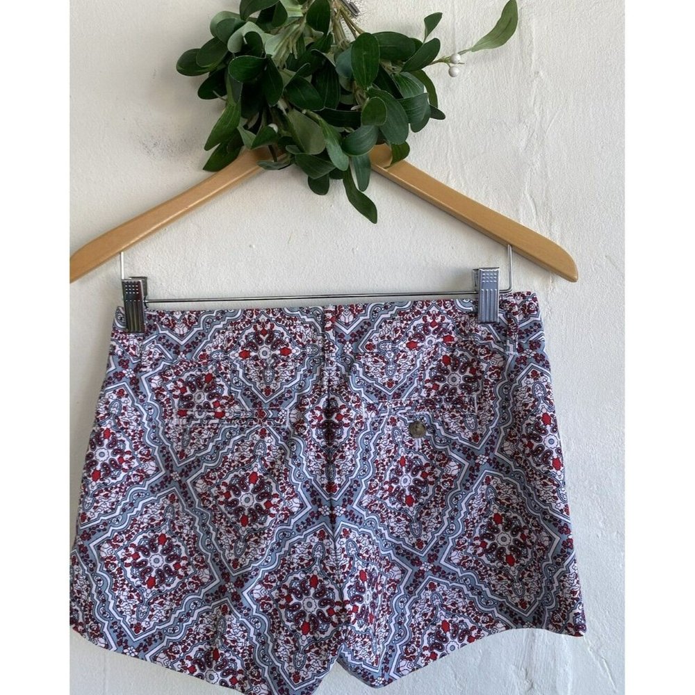 COPY - J. Crew City Fit Classic Twill Chinos Shorts Size 0 x 3" Inseam Blue Red…